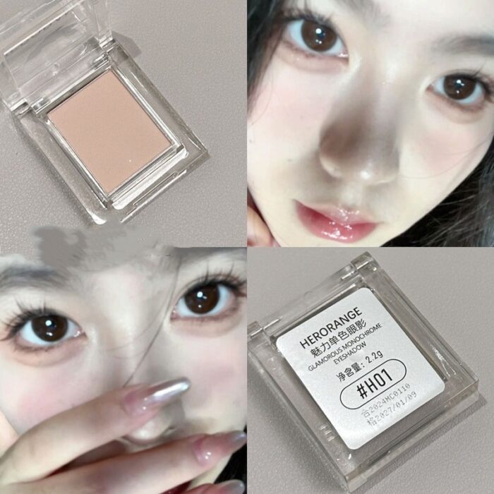 HERORANGE Eyeshadow | Monochrome Eyeshadow Low Saturation Shimmer Matte - Image 9