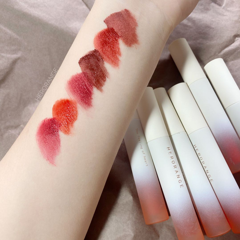 HERORANGE Velvet Lip Lacquer – Matte Finish Lipstick & Gloss