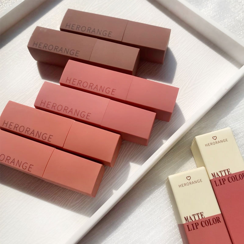 HERORANGE Velvet Matte Lip Lacquer – Lip Mud Lipstick Collection