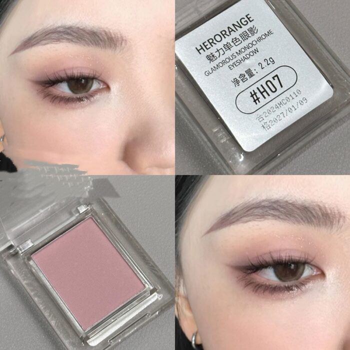 HERORANGE Eyeshadow | Monochrome Eyeshadow Low Saturation Shimmer Matte - Image 7