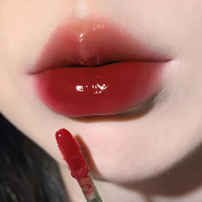 HERORANGE Light Dew Concentrated Mirror Lip Lacquer No Stain On Cup Thai Style - Image 4